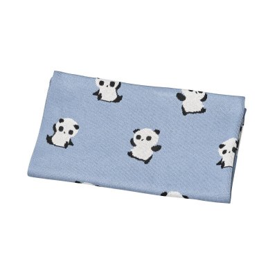 SAUTHON Couverture Maille B&eacute;b&eacute; Bleue Chao Chao -  Baby Deco