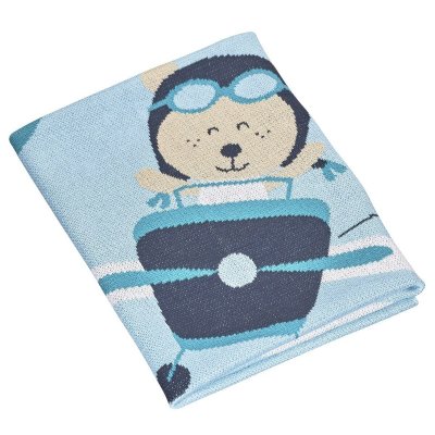 SAUTHON Couverture maille b&eacute;b&eacute; Lazare -  Baby Deco