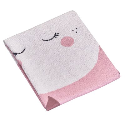 SAUTHON Couverture maille b&eacute;b&eacute; Miss Fleur de lune -  Baby Deco
