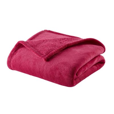 HOME MAISON Couverture polaire microfibre - 75x100 cm - Fuchsia