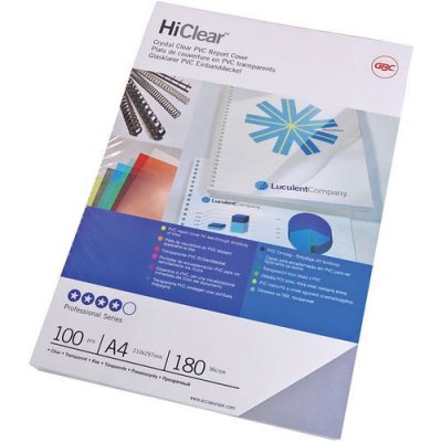 GBC Couvertures  Highclear - A4 - 300 microns - transparent - bo&icirc;te de 100