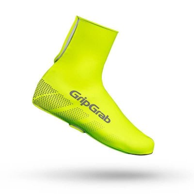GRIPGRAB Couvre-chaussures  Ride Hi-Vis (imperm&eacute;ables) - M Jaune fluo
