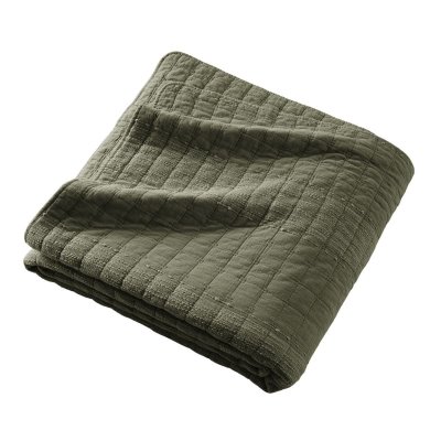 ALTOBUY Couvre-lit 240x260cm En Coton Jacquard Coloris Romarin - Zalya