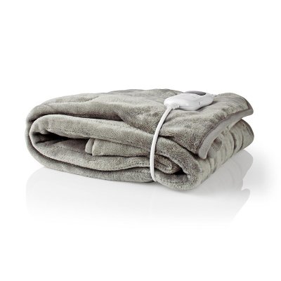 NEDIS Couvre-lit chauffant 180 x 130 cm 9 r&eacute;glages de chaleur indicateur protection contre la surchauffe