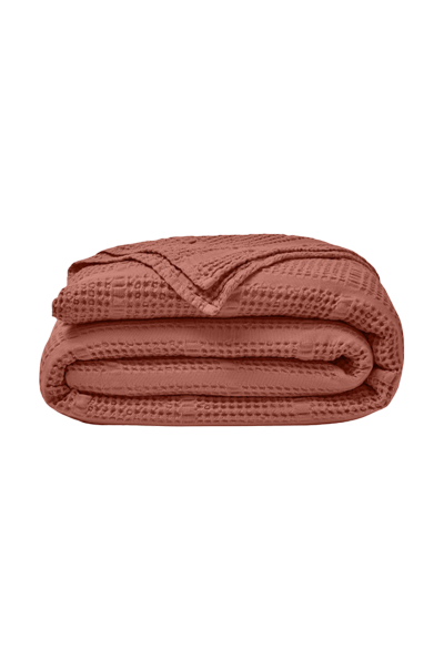 ESSIX Couvre lit uni en jacquard de coton, Yogi