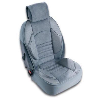 CUSTO POL Couvre si&egrave;ge pour voiture Grand Confort - Gris - Gris