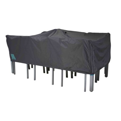 OVIALA Cov'up - Housse de table de jardin rectangulaire 200 x 130 cm Gris