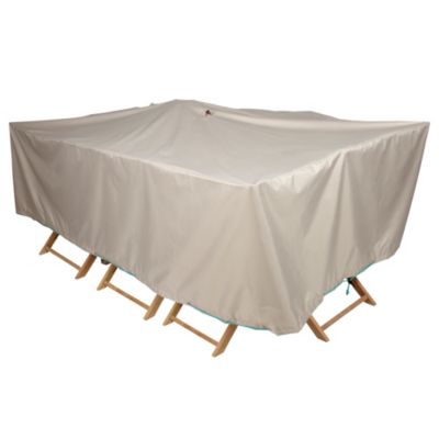 COV UP Cov'up - Housse table de jardin rectangulaire 240 x 130 cm Taupe