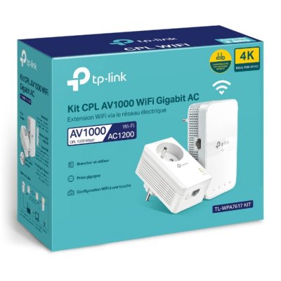 TP LINK CPL Wifi TP-LINK TL-WPA7617 1000Mbps 2 adaptateurs 