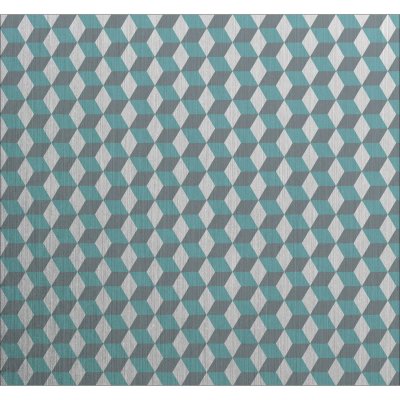 CPM  - Cr&eacute;dence adh&eacute;sive en alu Cube - L. 20 x l. 20 cm - Gris - Cube