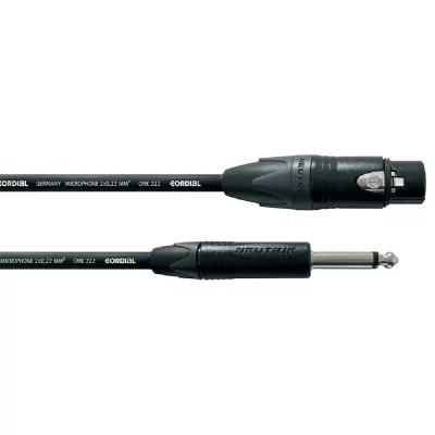 CORDIAL CPM5FP - C&acirc;ble audio XLR femelle - jack mono 5 m
