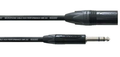 CORDIAL CPM5MV - C&acirc;ble audio st&eacute;r&eacute;o XLR m&acirc;le - jack Neutrik 5 m s&eacute;rie Peak