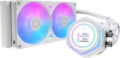 COOLER MASTER CPU MasterLiquid 240 Atmos II LCD Blanc