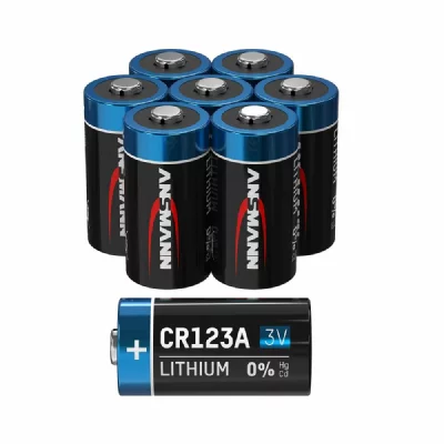 ANSMANN CR123A Pile au lithium 3V, 8 pi&egrave;ces - 