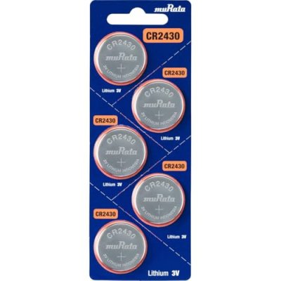 MURATA CR2430-BEABAE Pile bouton cr 2430 lithium 300 mAh 3 v 5 pc(s) - 