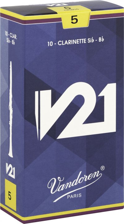 VANDOREN Cr805 - V21 Force 5 - Anches Clarinette Sib - Boite De 10