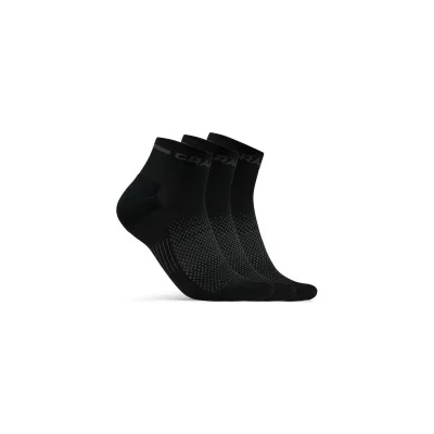 CRAFT  - Core Dry Mid Sock 3-Pack - Chaussettes Black - 34 - 36