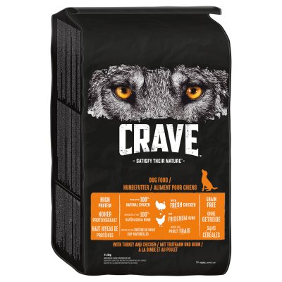 CRAVE  Adult dinde, poulet - lot % : 2 x 11,5 kg