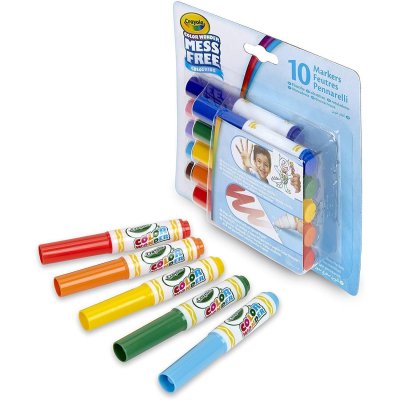CRAYOLA  - 10 Mini-feutres Color Wonder Nouveau - Loisir cr&eacute;atif - Color Wonder - &agrave; partir de 3 ans