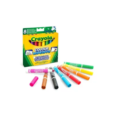 CRAYOLA  - 8 Feutres effa&ccedil;ables &agrave; sec - bo&icirc;te fran&ccedil;aise -
