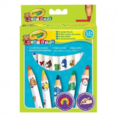 CRAYOLA  8 -Maxi- crayons de couleur