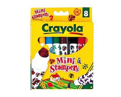 ALPEXE Crayola - 8 Mini Stampers Emoticones ultra-lavables - Enfant - Mixte - Stampers - A partir de 4 ans