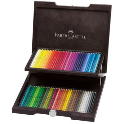 FABER CASTELL Crayon aquarellable Albrecht D&uuml;rer - Coffret en bois 72 couleurs