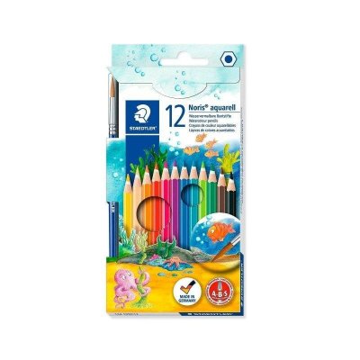 STAEDTLER Crayon de couleur  noris club aquarell - etui de 12