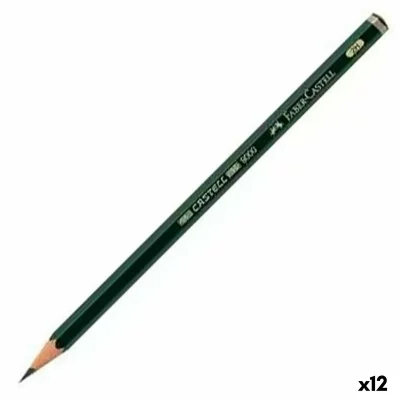 FABER CASTELL Crayon Faber-Castell 9000 &Eacute;cologique Hexagonal 2H (12 Unit&eacute;s)