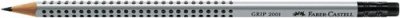 FABER CASTELL Crayon graphite HB - embout gomme - corps triangulaire - mine coll&eacute;e