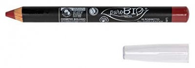 PUROBIO Crayon Jumbo Bio - Yeux & L&egrave;vres & Joues -  16 Rouge Pomp&eacute;i