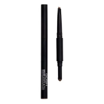 GOSH Crayon sourcils 2-en-1 n&deg;02 gris brun - Brow Shape & Fill 