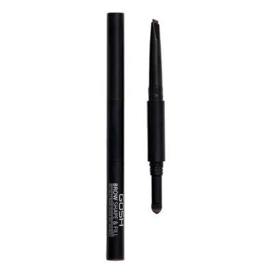 GOSH Crayon sourcils 2-en-1 n&deg;03 brun fonc&eacute; - Brow Shape & Fill 