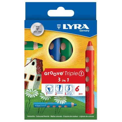 GENERIQUE Crayons de couleur enfant triangulaires set de 6