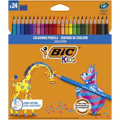 BIC Crayons de couleur Kids Evolution,  (x 24)