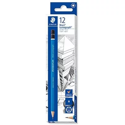 STAEDTLER Crayons  lumograph lot 2 mm h (12 unit&eacute;s)