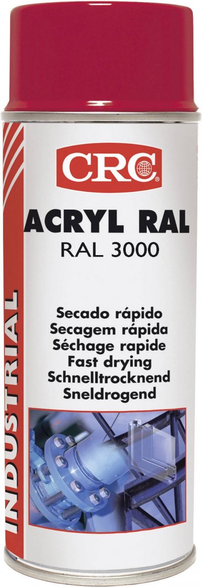 CRC  11678 Acryl Ral-AA-Ral 3000 Acryl Peinture 400 Ml Rouge