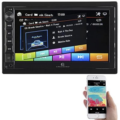CREASONO  Autoradio 2&nbsp;DIN tactile avec lecteur MP3, bluetooth&nbsp;et mains libres CAS-4445.bt