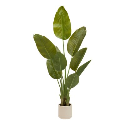 ATMOSPHERA Cr&eacute;ateur d'int&eacute;rieur - Bananier Artificiel 3 Troncs ""Lora"" 140cm Vert