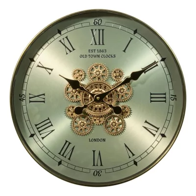 Cr&eacute;ateur d'int&eacute;rieur - Horloge Murale Avec M&eacute;canisme ""Michel"" 45cm Vert