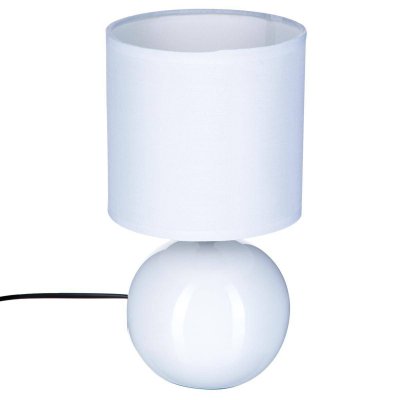 ATMOSPHERA Cr&eacute;ateur d'int&eacute;rieur - Lampe &agrave; Poser C&eacute;ramique Boule 24cm Blanc