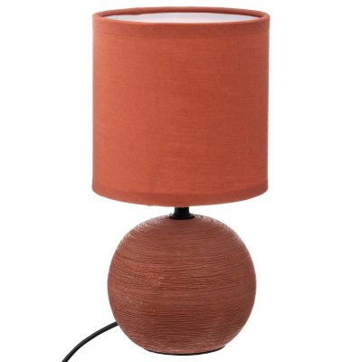 ATMOSPHERA Cr&eacute;ateur d'int&eacute;rieur - Lampe &agrave; Poser C&eacute;ramique Boule 25cm Terracotta