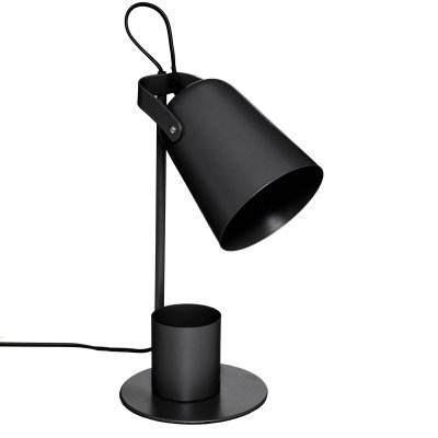 ATMOSPHERA Cr&eacute;ateur d'int&eacute;rieur - Lampe &agrave; Poser Design Elio 34cm Noir
