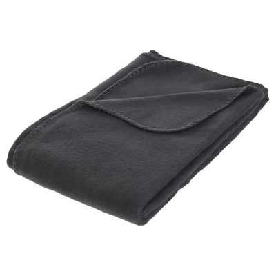 ATMOSPHERA Cr&eacute;ateur d'int&eacute;rieur - Plaid Polaire ""Jeremy"" 125x150cm Gris Fonc&eacute;