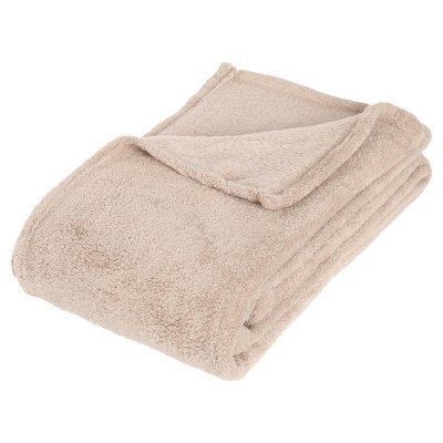 ATMOSPHERA Cr&eacute;ateur d'int&eacute;rieur - Plaid Polaire ""Microfibre"" 125x150cm Lin
