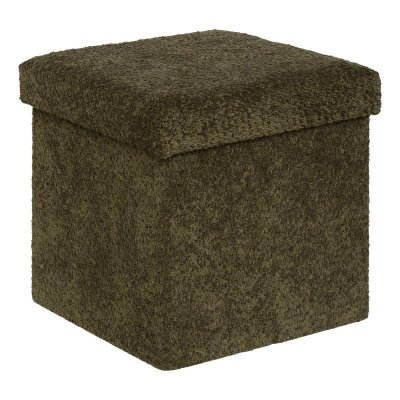 ATMOSPHERA Cr&eacute;ateur d'int&eacute;rieur - Pouf Coffre Pliable ""Soana"" 38cm Kaki