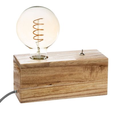 ATMOSPHERA Cr&eacute;ateur d'int&eacute;rieur - Socle de Lampe &agrave; Poser Tibu 20cm Naturel