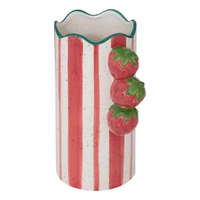 ATMOSPHERA Cr&eacute;ateur d'int&eacute;rieur - Vase Ray&eacute; en Dolomite ""Fruity"" 23cm Multicolore