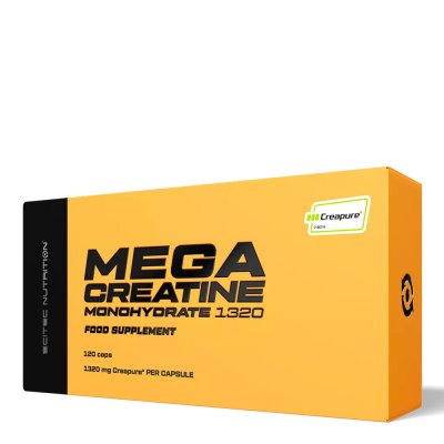 SCITEC NUTRITION Cr&eacute;atine Creapure&reg; Mega Creatine Monohydrate 1320 - 120 G&eacute;lules