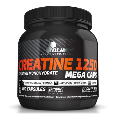 OLIMP SPORT NUTRITION Creatine Mega Caps 1250 - Olimp Supplements - 400 G&eacute;lules (3 Mois)